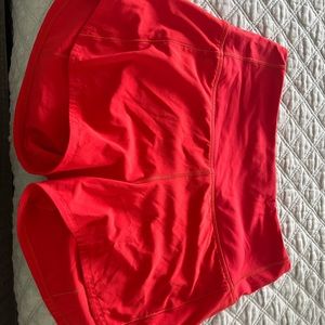 Lululemon Size 4 Red Shorts